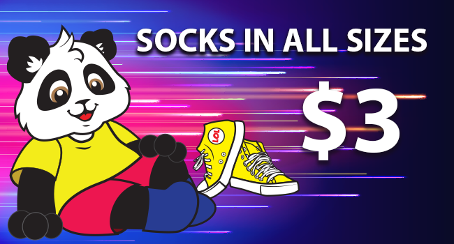 $3 socks at lol kids club