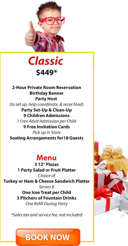 classic party package menu