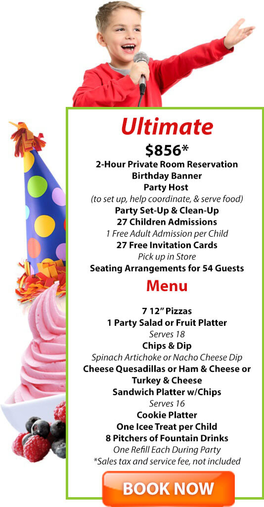 Ultimate party package and menu